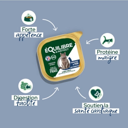 PÂTÉE RICHE EN THON ET COURGETTES POUR CHATS STÉRILISÉS - 85G