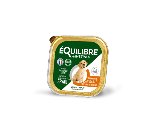 Pâtées riches en volaille & aux carottes pour CHIOT