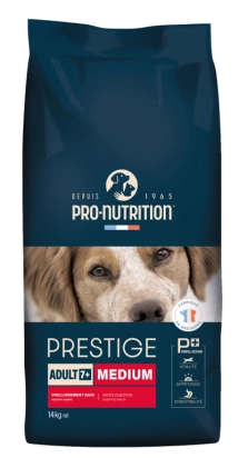 PRESTIGE CROQUETTES CHIEN ADULT 7+ MEDIUM 14KG